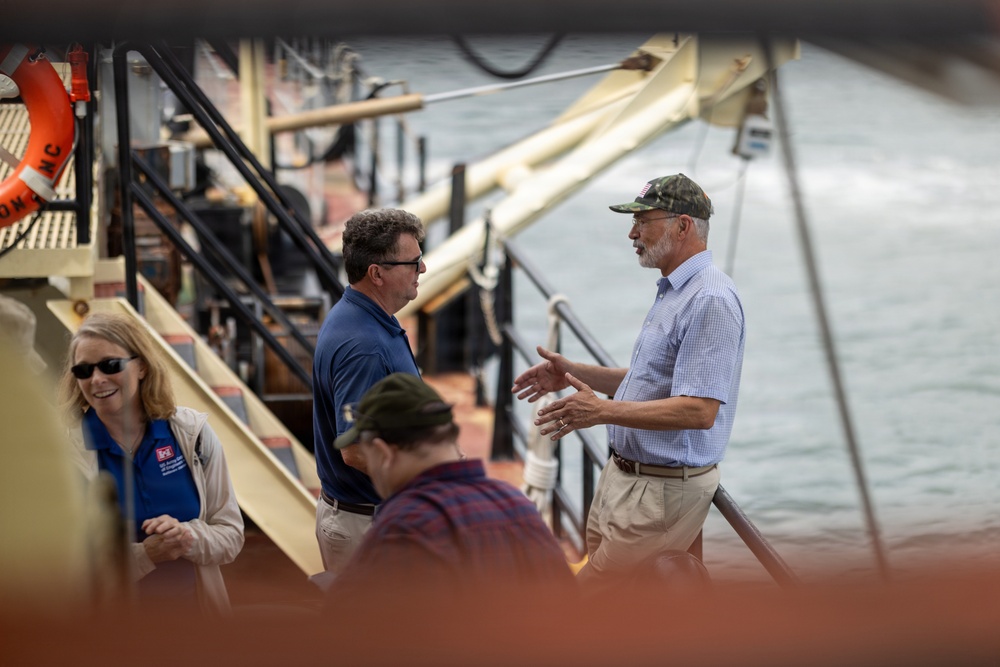 Rep. Andy Harris tours U.S. Army Corps of Engineers dredging operations in Ocean City, Md.