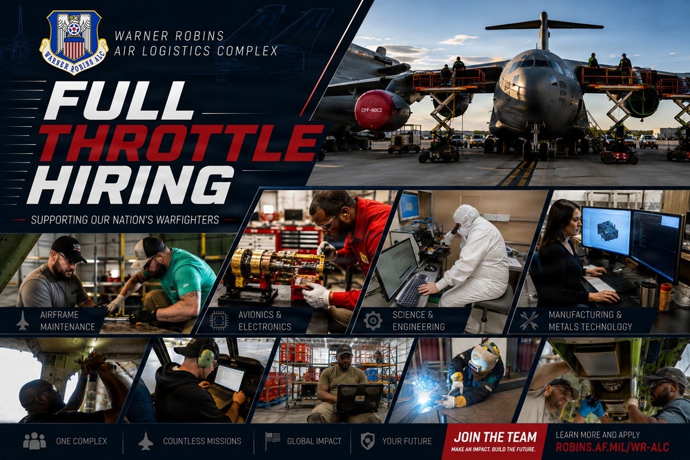 ‘Full Throttle Hiring’: WR-ALC seeks new employees to safeguard national defense