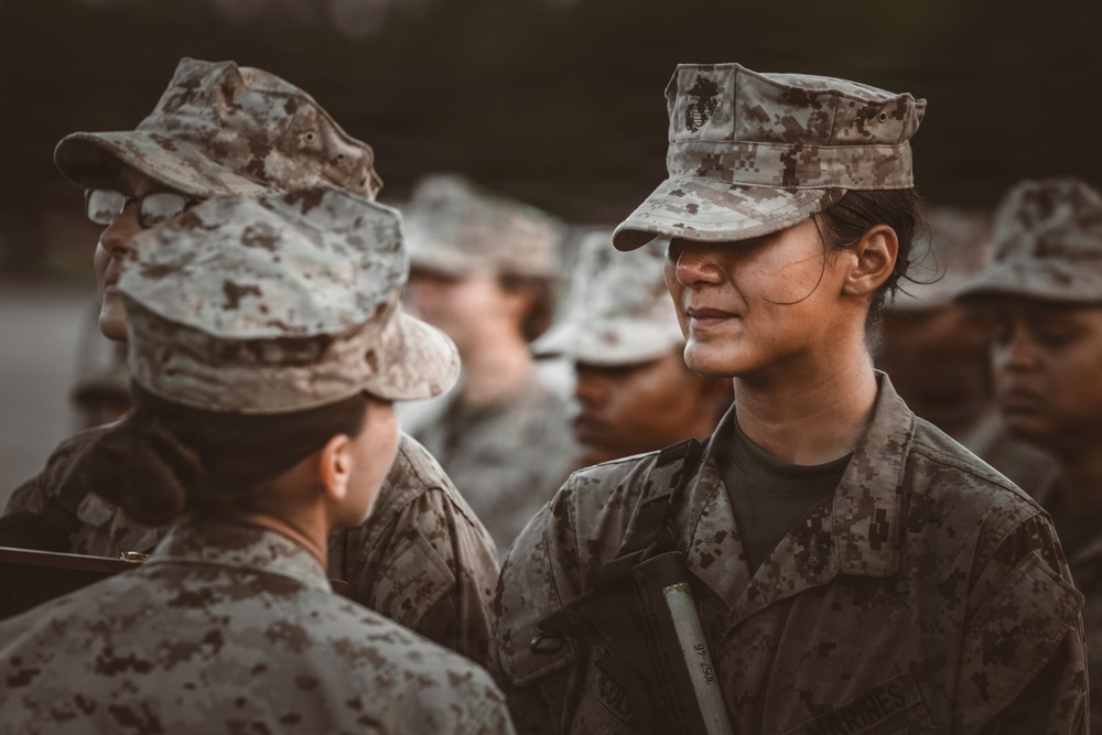 India Company Eagle, Globe, and Anchor Ceremony