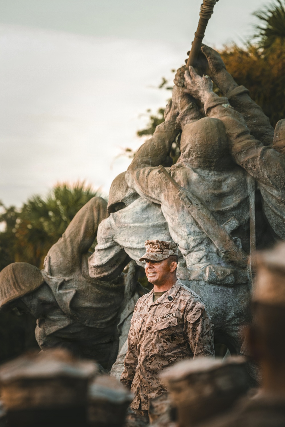 India Company Eagle, Globe, and Anchor Ceremony