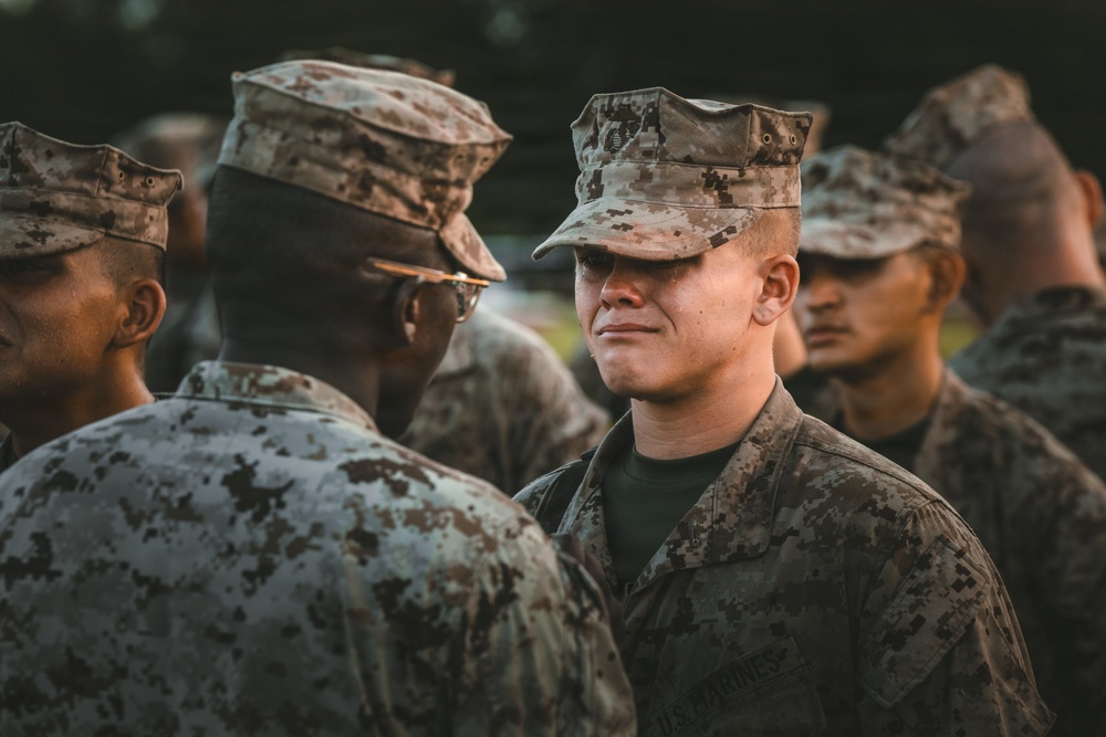 India Company Eagle, Globe, and Anchor Ceremony