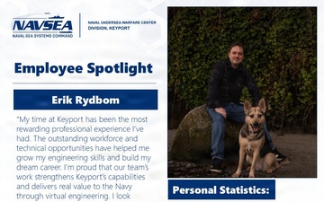 NUWC Division, Keyport Employee Spotlight: Erik Rydbom