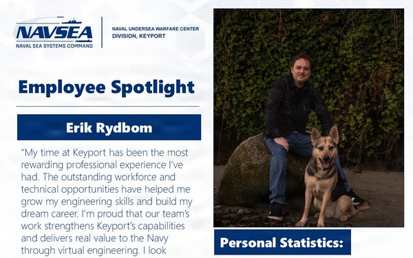 NUWC Division, Keyport Employee Spotlight: Erik Rydbom