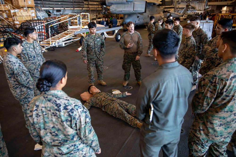 U.S. Navy Hospital Corpsman Conduct TCCC Training