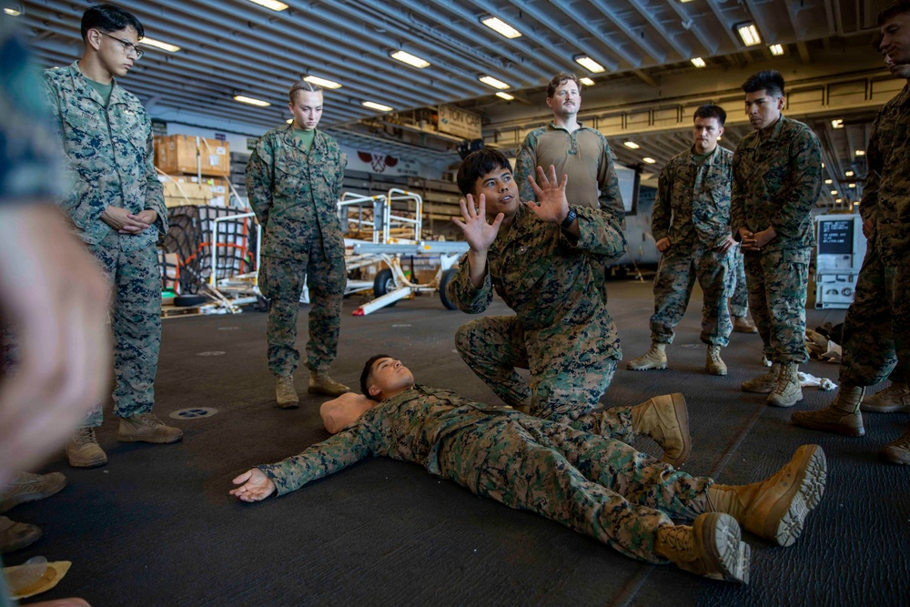 U.S. Navy Hospital Corpsman Conduct TCCC Training