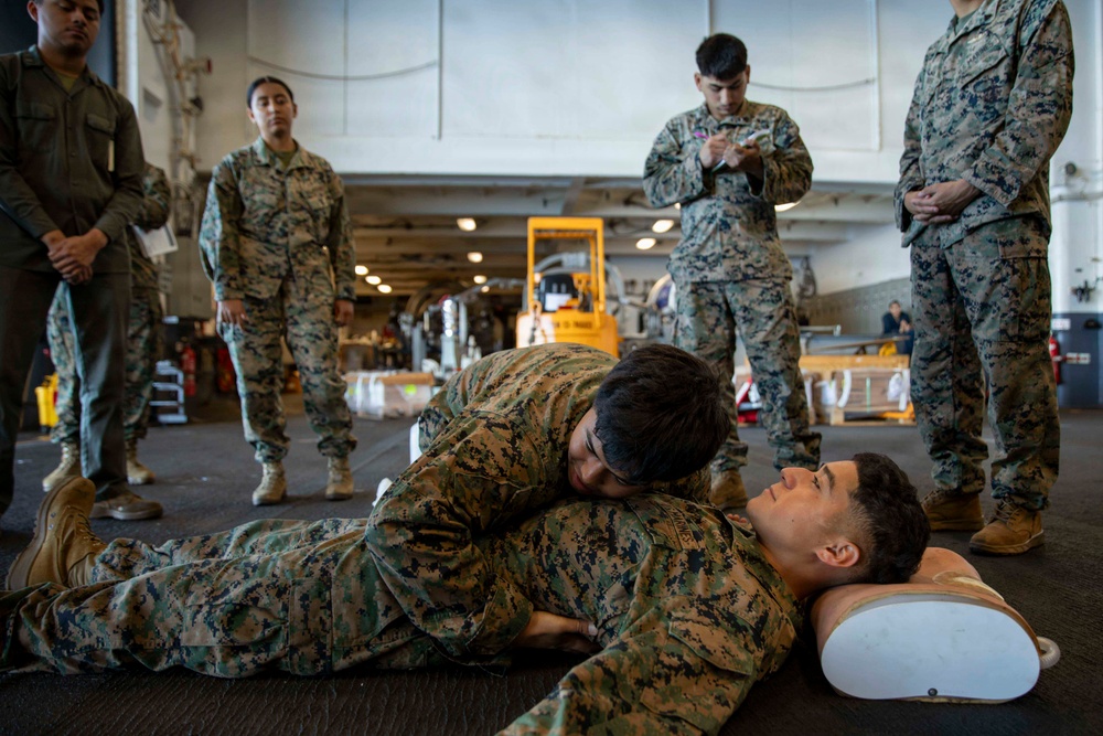 U.S. Navy Hospital Corpsman Conduct TCCC Training