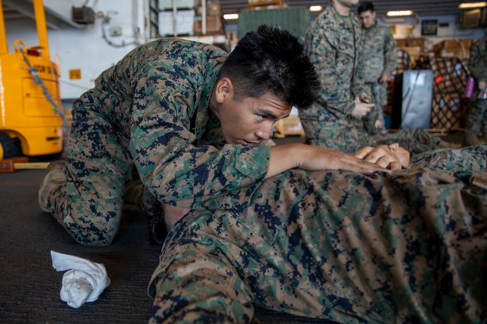 U.S. Navy Hospital Corpsman Conduct TCCC Training