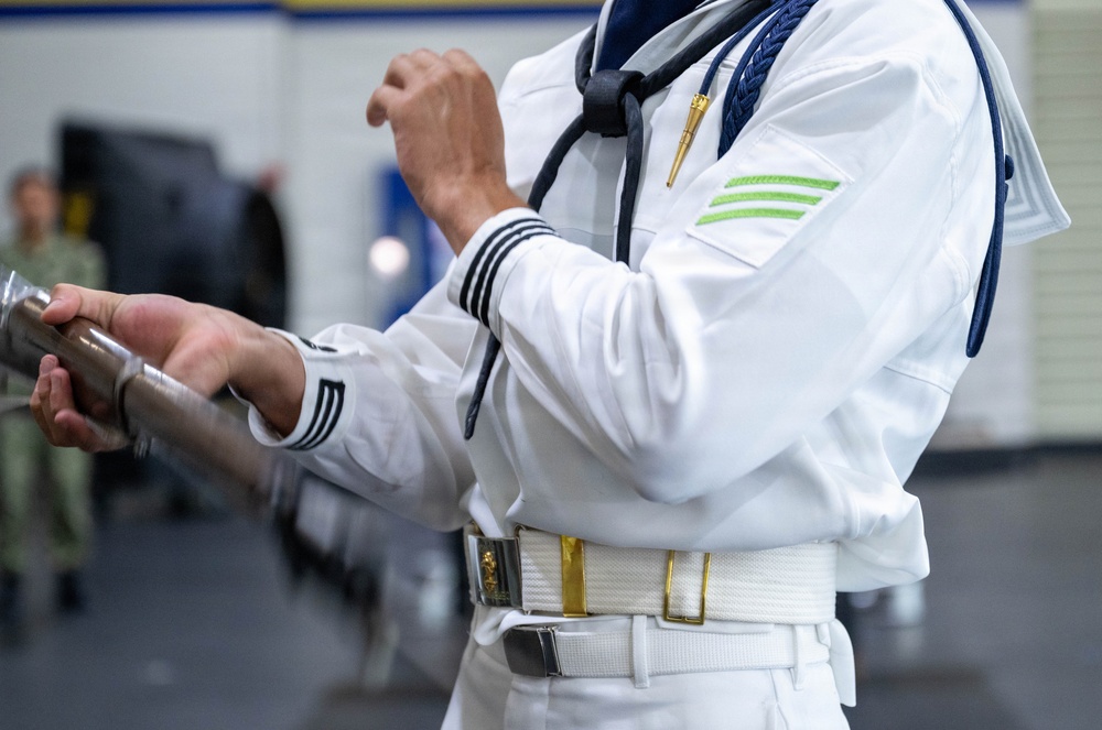 U.S. Navy Ceremonial Guard training at Ceremonial Guard training