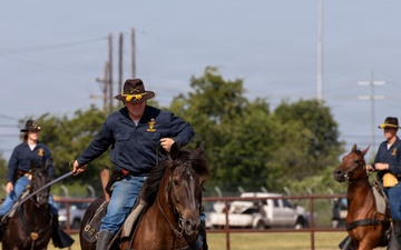 1st Cav Horse Detachment demonstrates mounted tactics and weapons