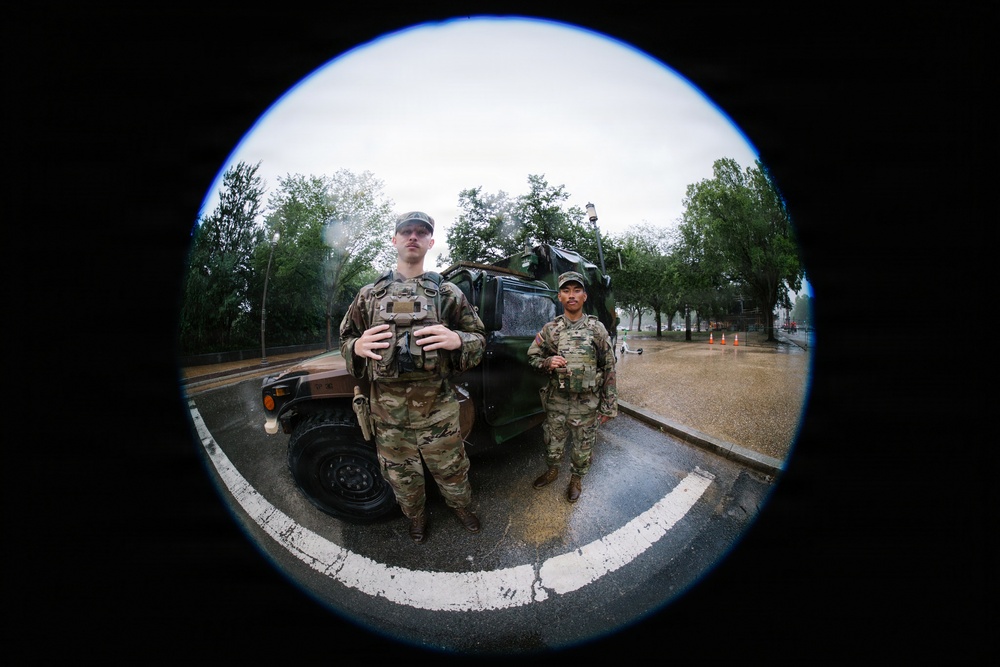Michigan National Guardsmen Patrol the National Mall
