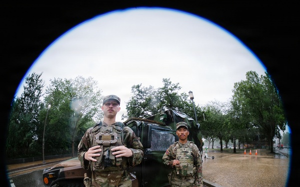 Michigan National Guardsmen Patrol the National Mall