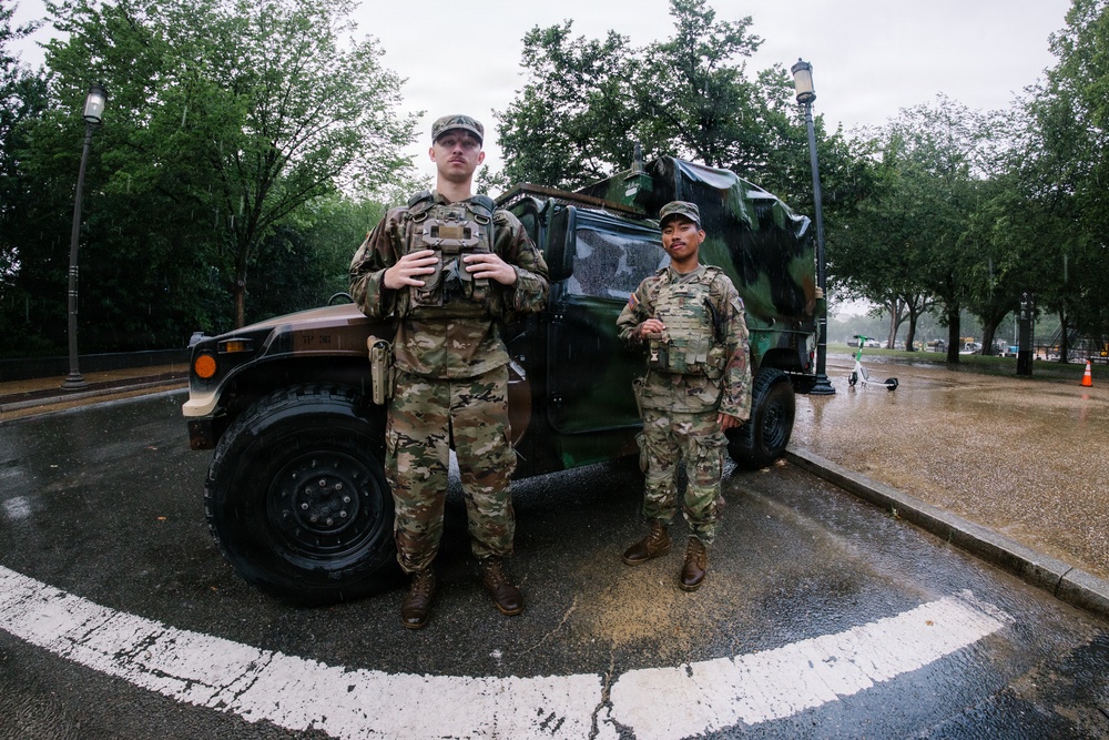 Michigan National Guardsmen Patrol the National Mall