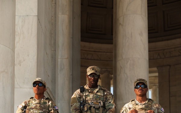 Mississippi Guardsmen Patrol the National Mall