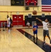 Youth basketball camp led by Christain Taylor, a professional international basketball player, at the Semper Fit base gym aboard Marine Corps Logistics Base Barstow, California, August 1.