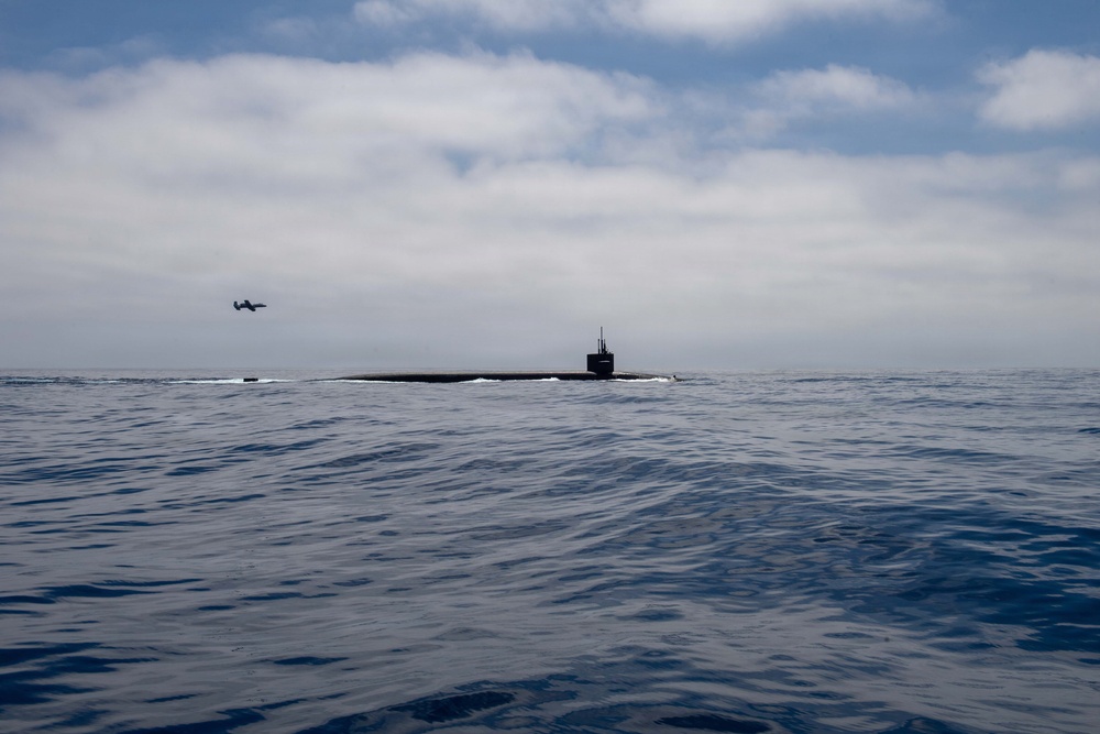 USAF A-10 Thunderbolt II Escorts USN Ohio-class SSBN