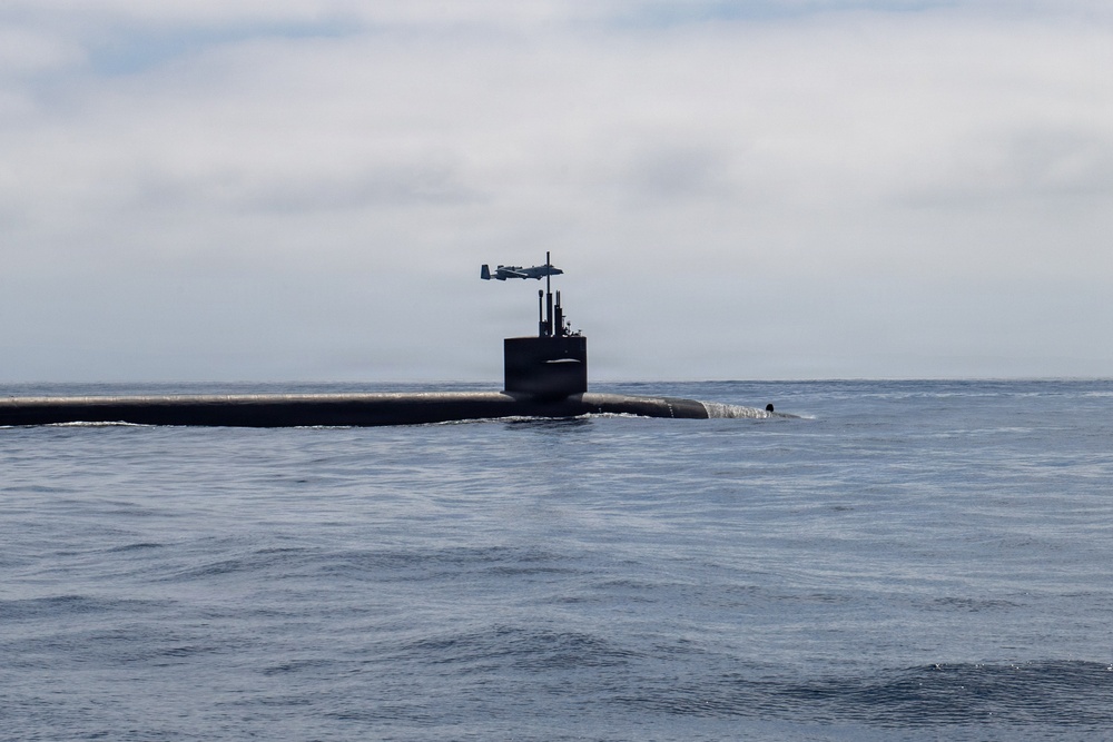 USAF A-10 Thunderbolt II Escorts USN Ohio-class SSBN
