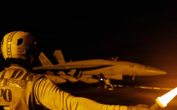 George H.W. Bush Conducts Flight Operations