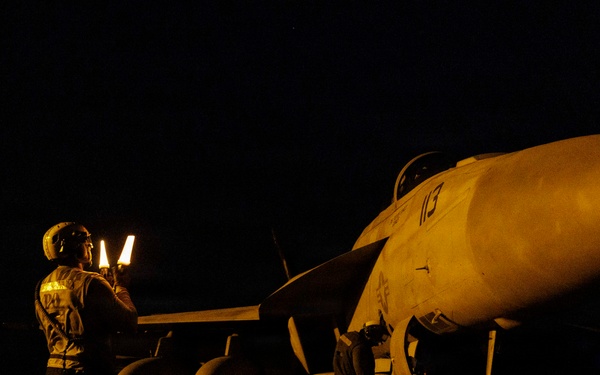 George H.W. Bush Conducts Flight Operations