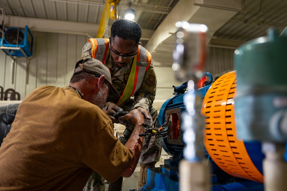 509th CES updates fuel transfer pumps at Whiteman AFB
