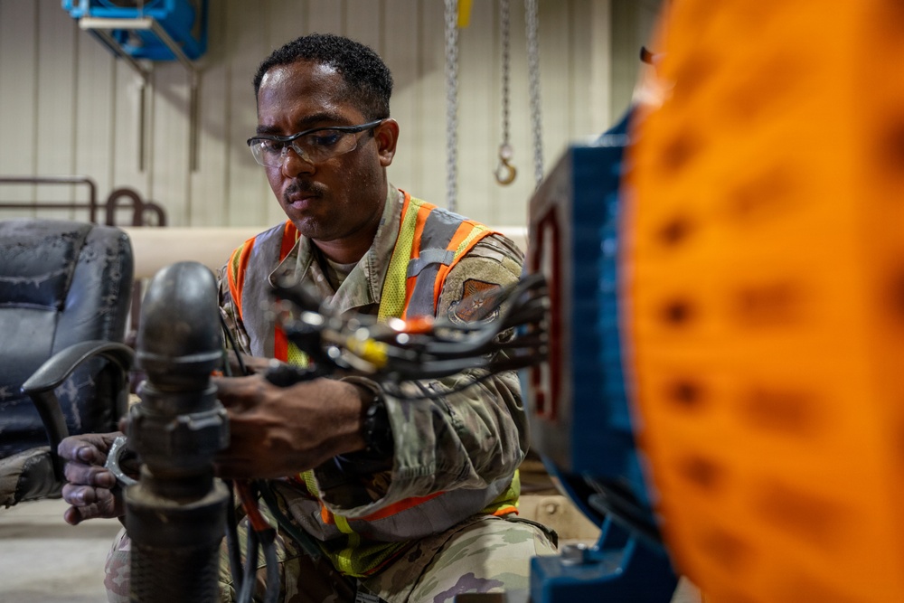 509th CES updates fuel transfer pumps at Whiteman AFB