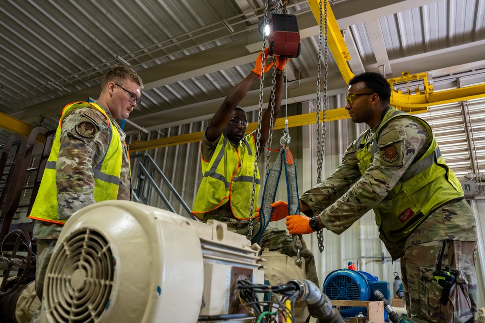 509th CES updates fuel transfer pumps at Whiteman AFB