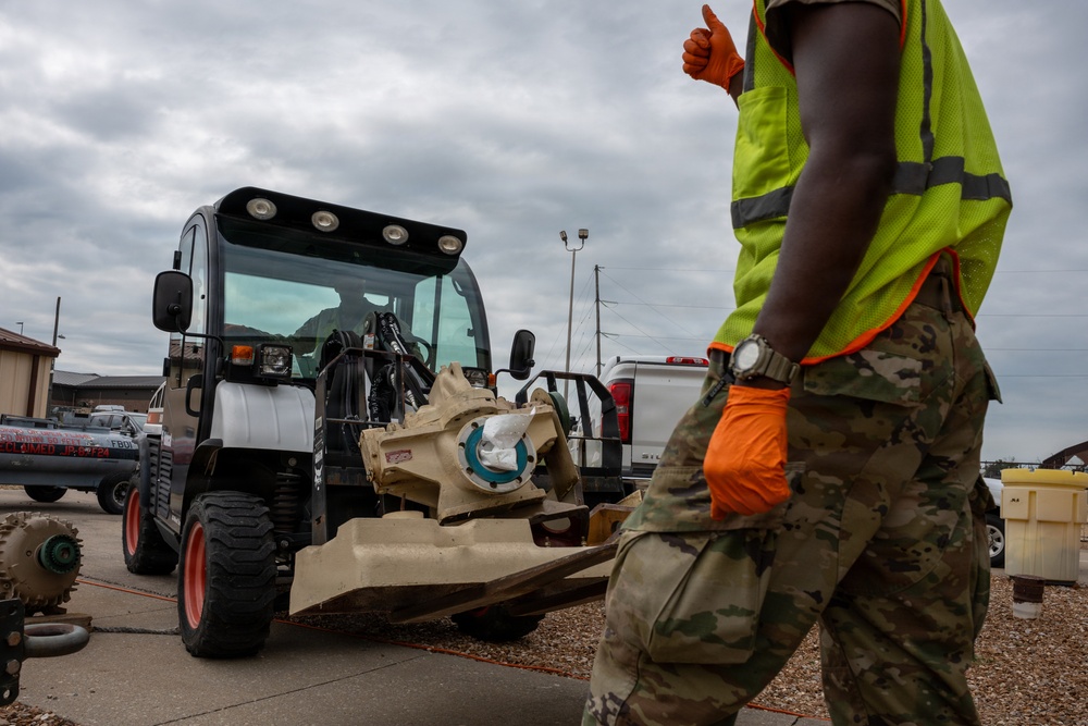 509th CES updates fuel transfer pumps at Whiteman AFB