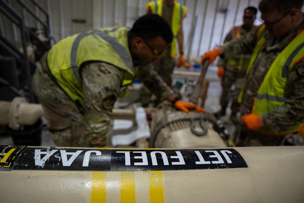 509th CES updates fuel transfer pumps at Whiteman AFB