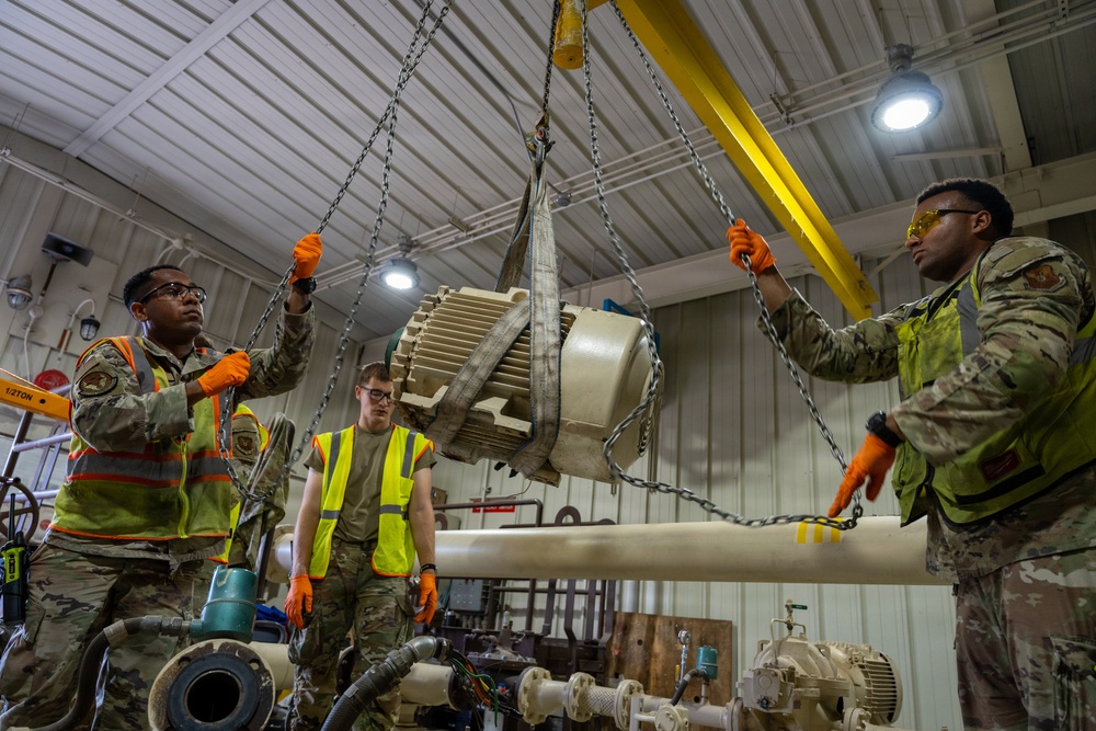 509th CES updates fuel transfer pumps at Whiteman AFB