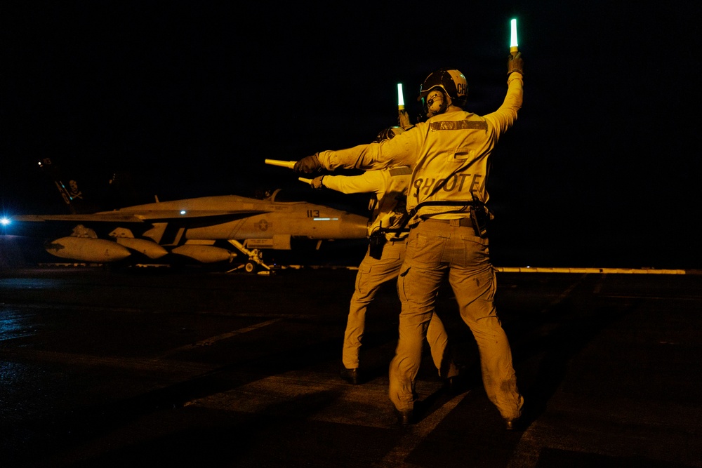 George H.W. Bush Conducts Flight Operations