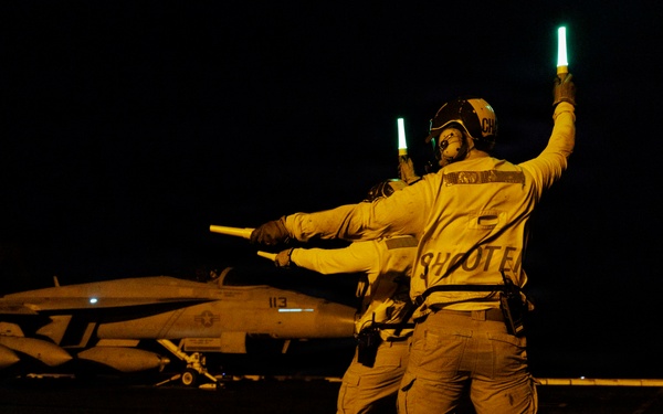 George H.W. Bush Conducts Flight Operations