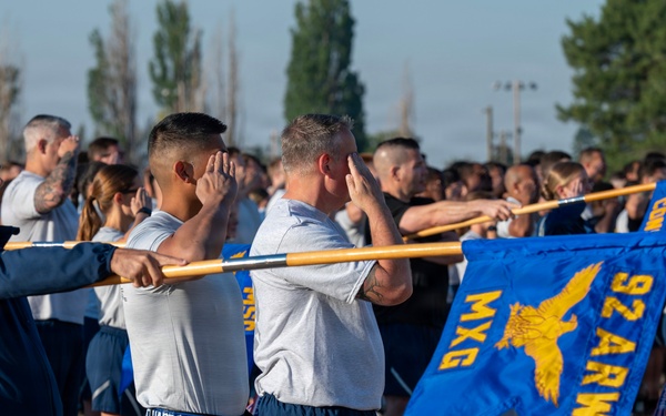 92nd ARW combines all-call with wing wide physical training