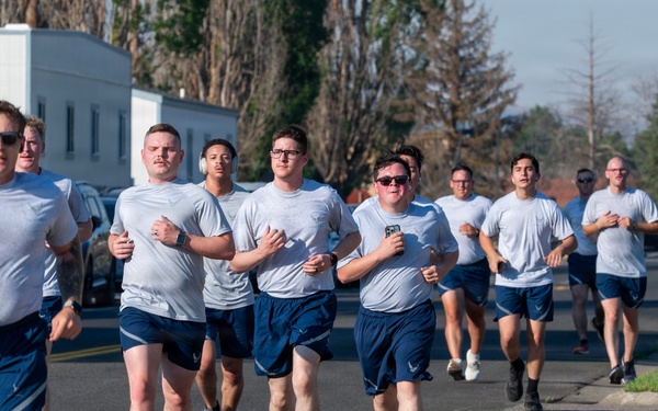 92nd ARW combines all-call with wing wide physical training