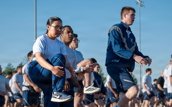 92nd ARW combines all-call with wing wide physical training