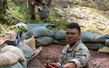 U.S. Army Europe and Africa Best Squads Construct Defensive Fighting Positions