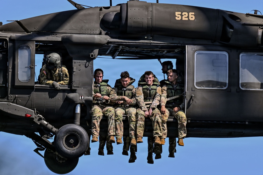 Missouri Army National Guard CH-47 Chinook conducts Helocast operations during Northern Strike 26-2