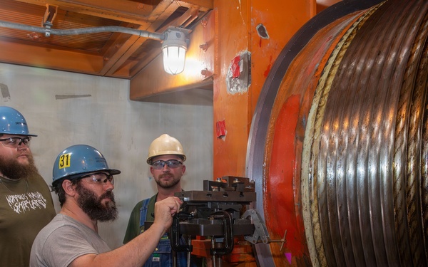 NNSY Production and Lifting Shops Team Up to Perform Upgrades to Dock Cranes