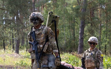 U.S. Army Europe and Africa Best Squads Conduct Medical Evacuation Lane