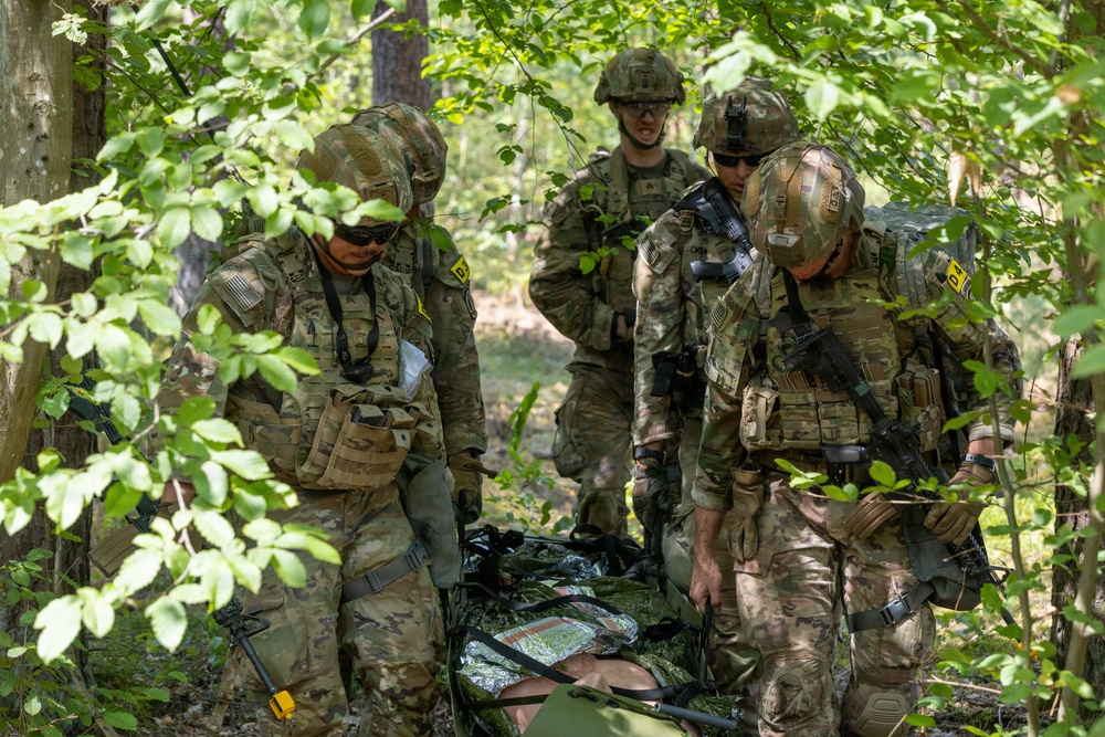 U.S. Army Europe and Africa Best Squads Conduct Medical Evacuation Lane