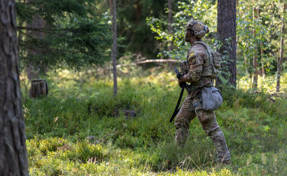 U.S. Army Europe and Africa Best Squads Execute Patrol Lane