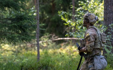 U.S. Army Europe and Africa Best Squads Execute Patrol Lane