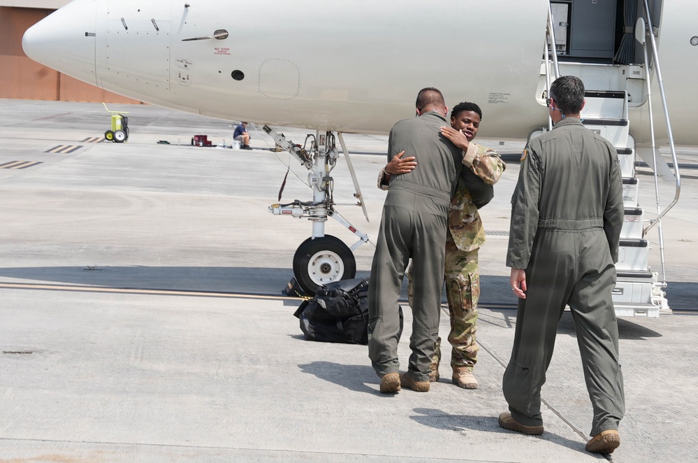 472nd Electronic Warfare Squadron members return home