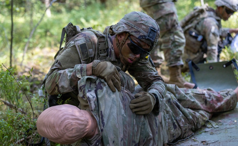 U.S. Army Europe and Africa Best Squads Execute Patrol Lane