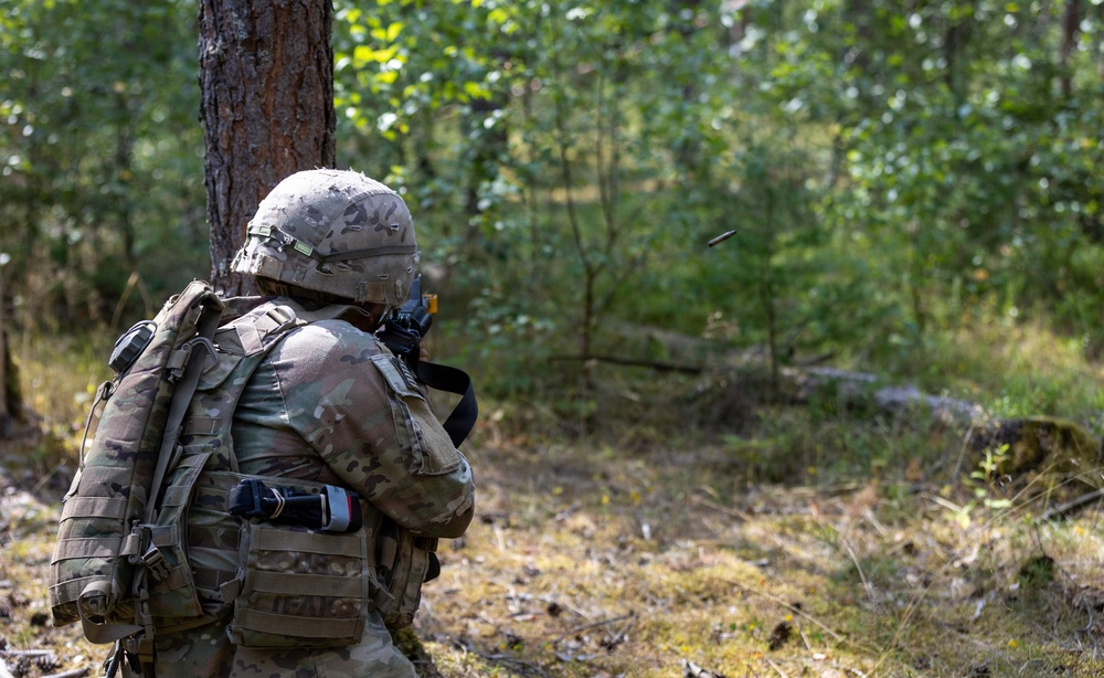U.S. Army Europe and Africa Best Squads Execute Patrol Lane