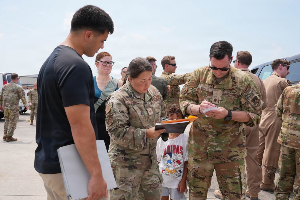 472nd Electronic Warfare Squadron members return home