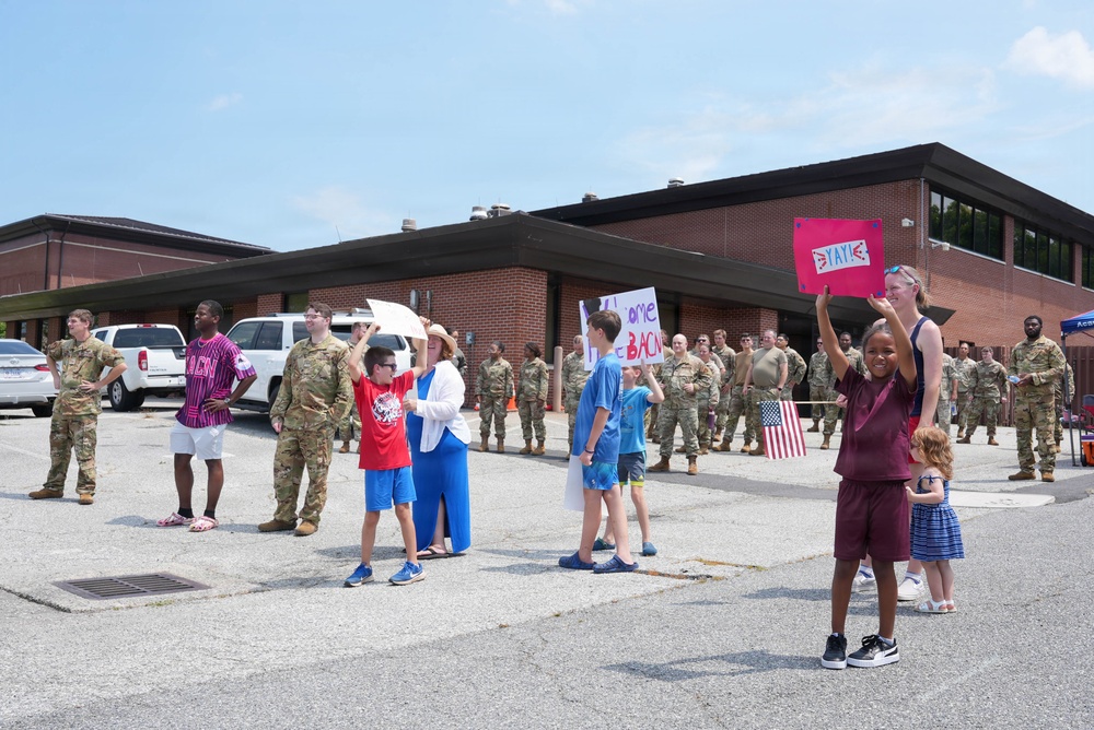 472nd Electronic Warfare Squadron members return home