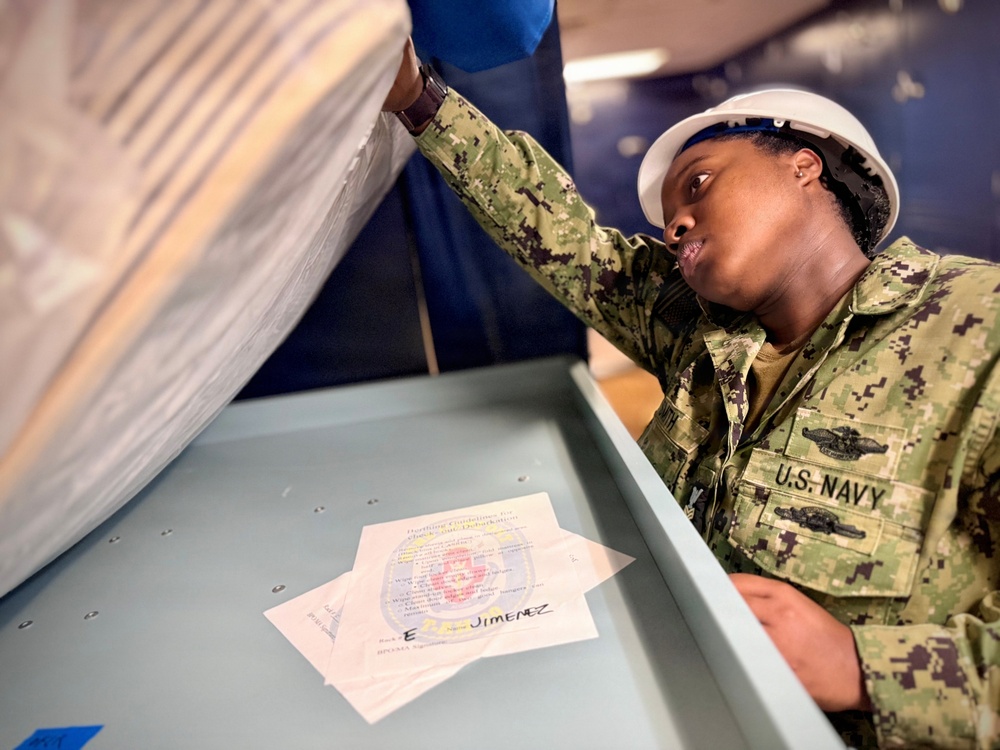 Preventive Medicine Technicians Perform Ship Sanitation Control Inspection