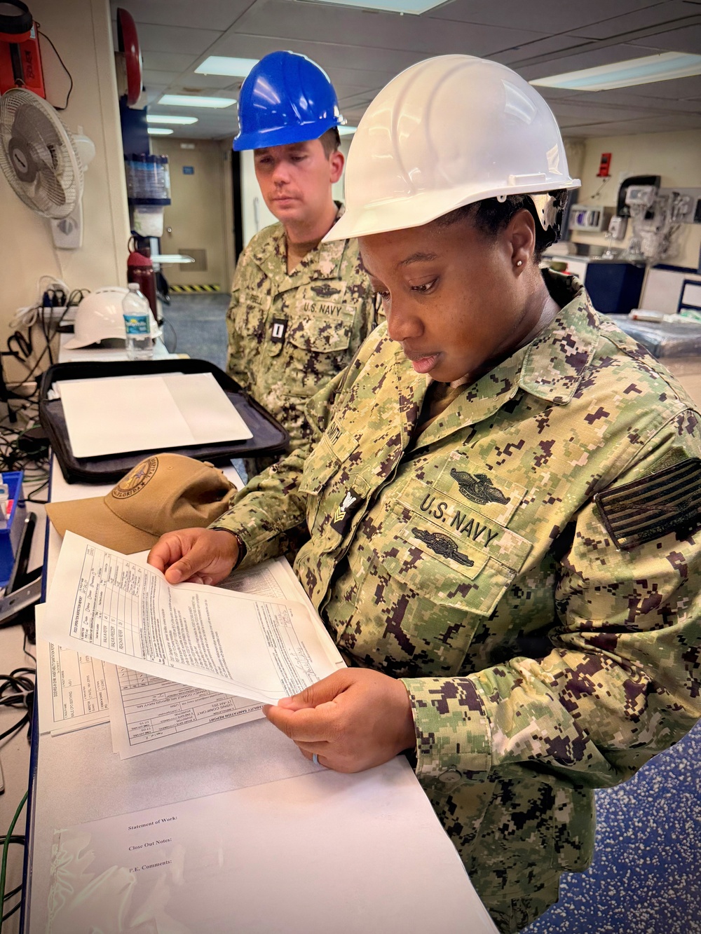 Preventive Medicine Technicians Conduct Ship Sanitation Inspection