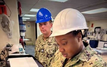 Preventive Medicine Technicians Conduct Ship Sanitation Inspection