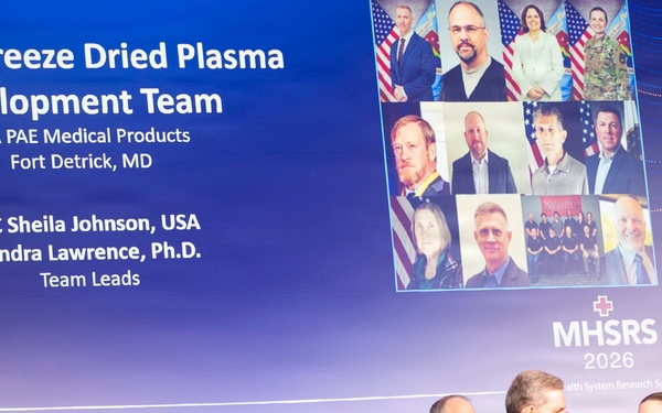 Defense Health Agency Team Secures Historic FDA Clearance for Canine Plasma, Wins MHSRS Program Management Award