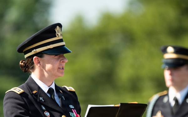 Full Military Funeral Honors with Escort are Conducted for U.S. Army Sgt. Deloren Dellia Dage In Section 57